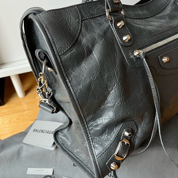 NEW Balenciaga City Bag Grey - Picture 6 of 14